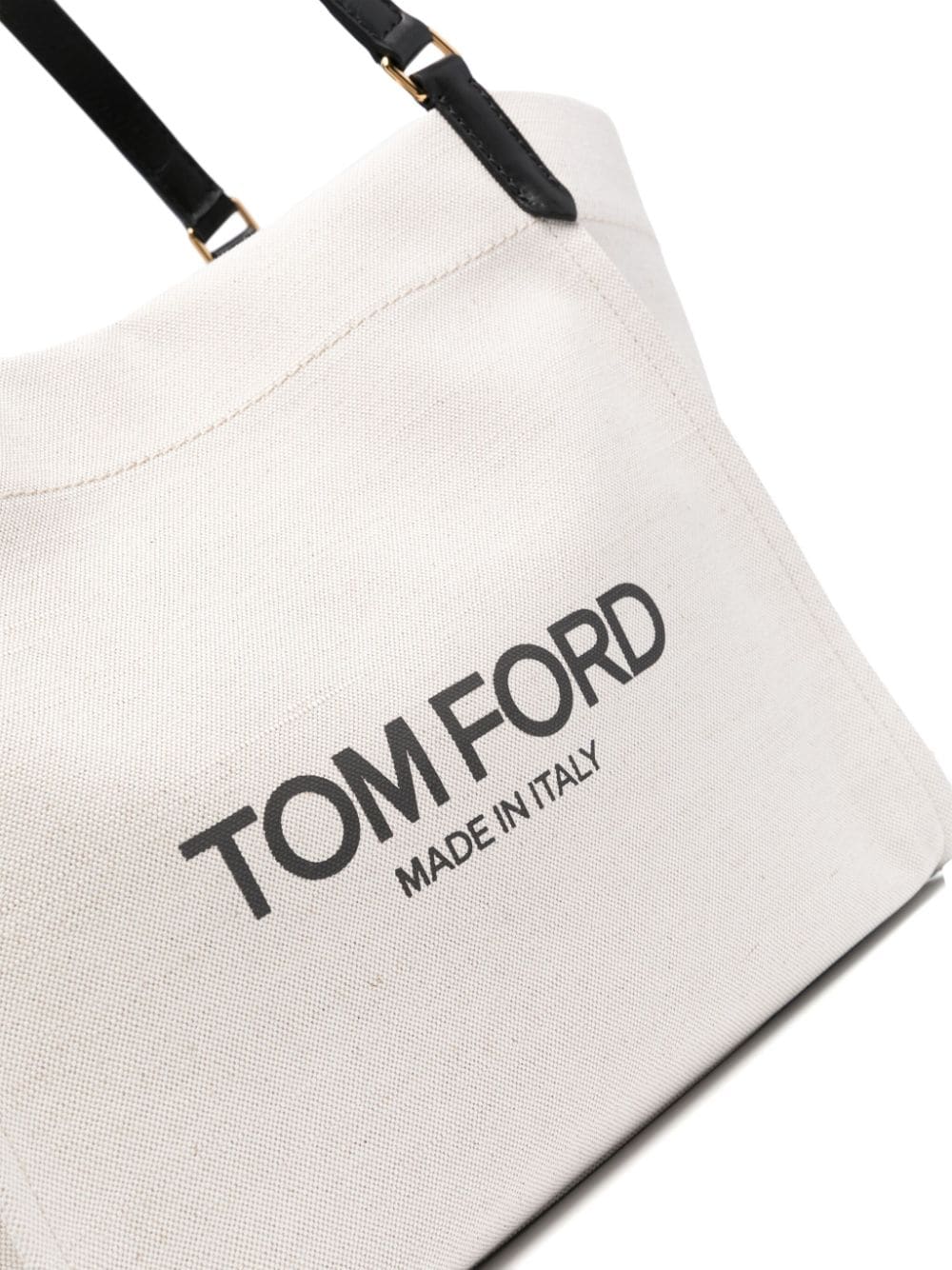 Tom Ford TOM FORD- Canvas And Leather Large Tote Bag