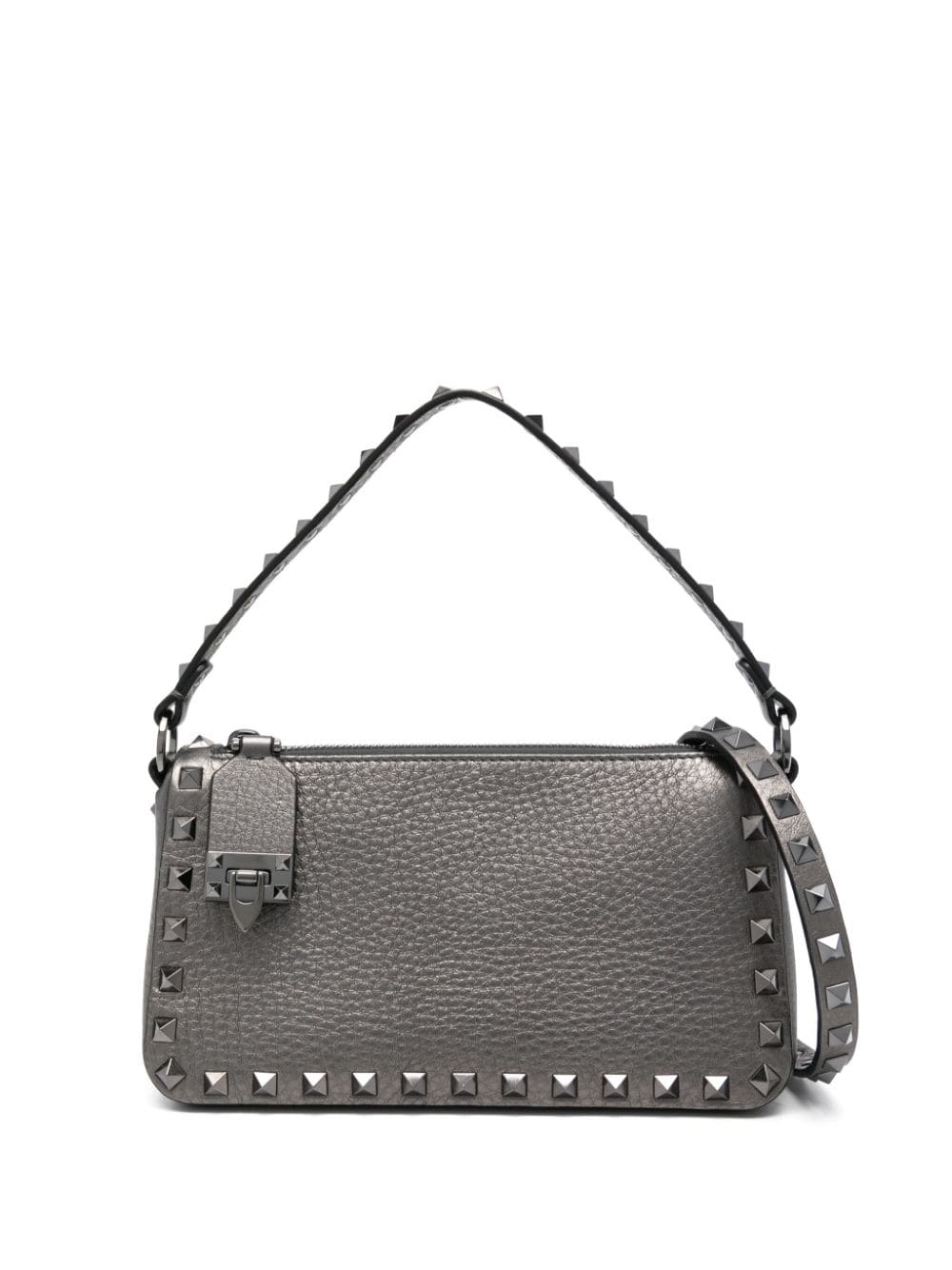 VALENTINO GARAVANI VALENTINO GARAVANI- Rockstud Small Laminated Leather Shoulder Bag