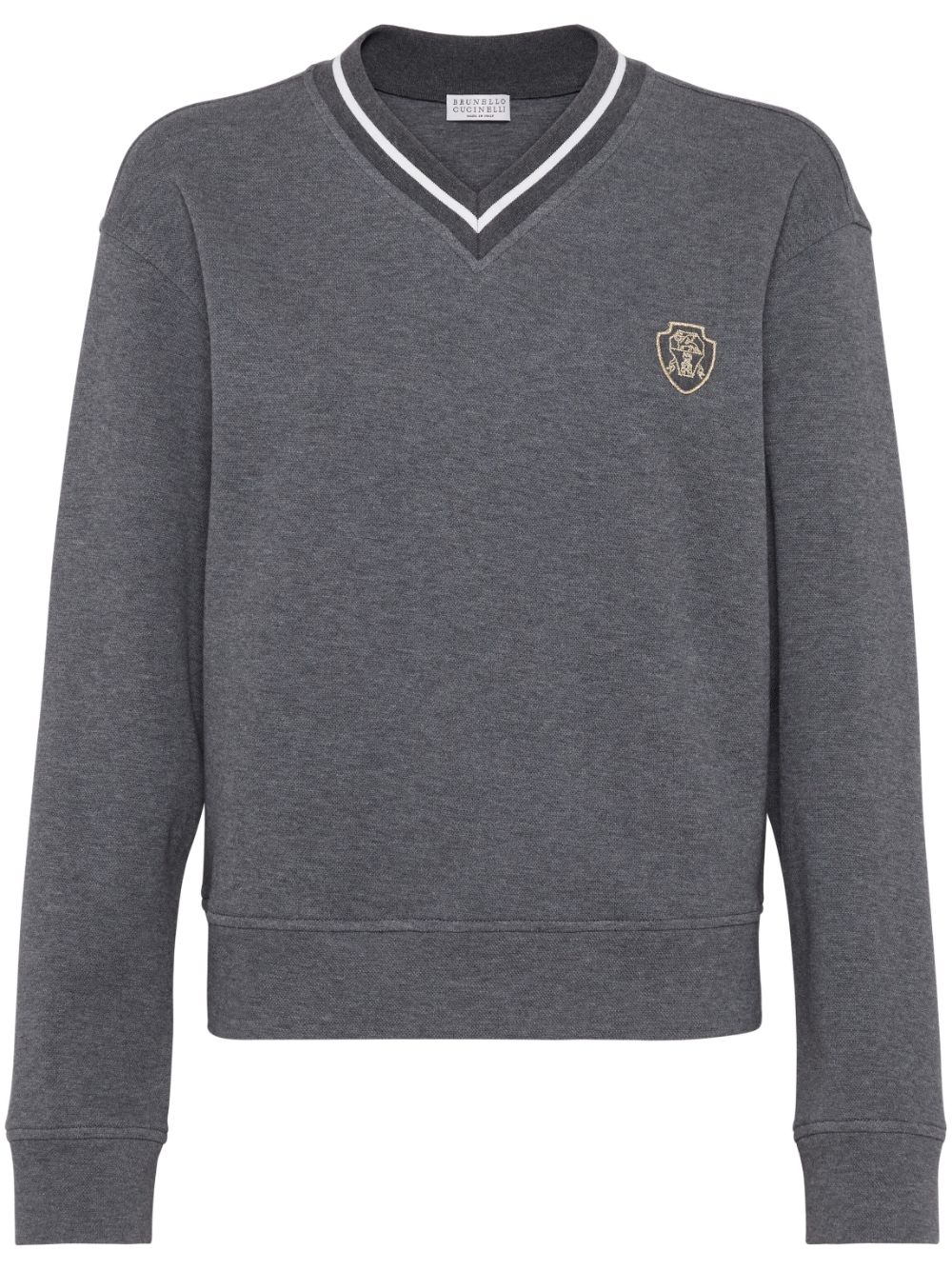 Brunello Cucinelli BRUNELLO CUCINELLI- Cotton Sweatshirt With Logo