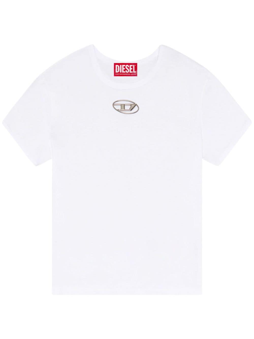 Diesel DIESEL- Logo Cotton T-shirt