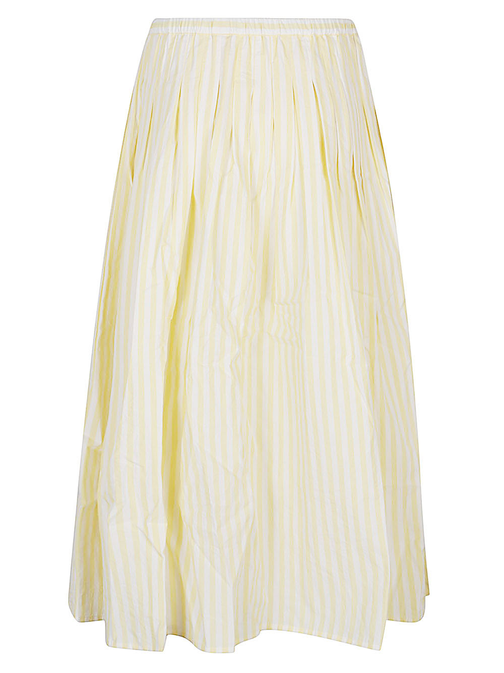 Apuntob APUNTOB- Striped Cotton Midi Skirt