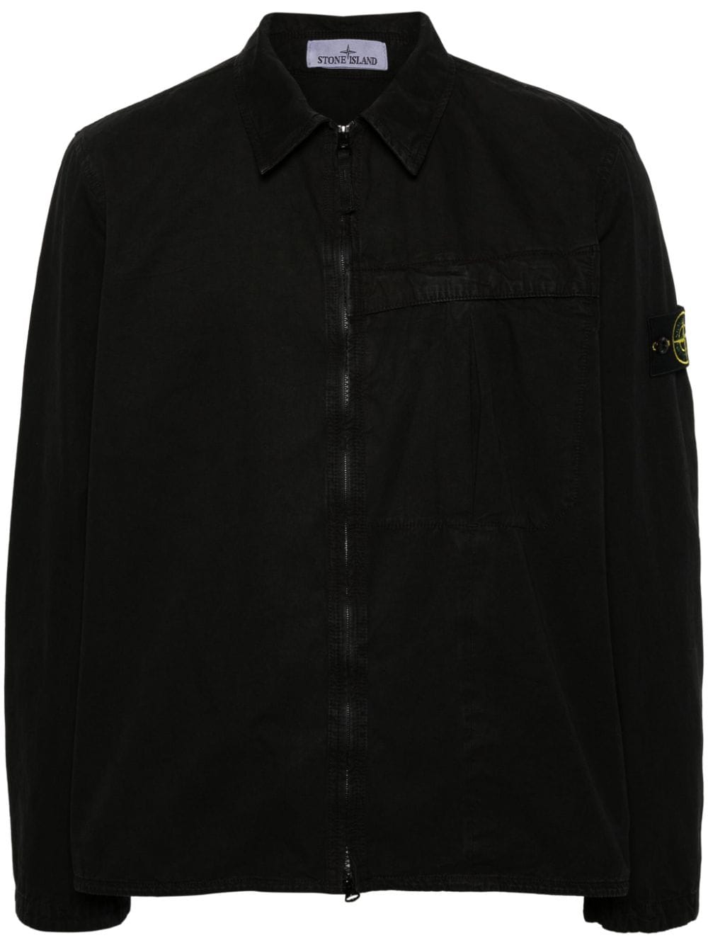 Stone Island STONE ISLAND- Logo Cotton Overshirt