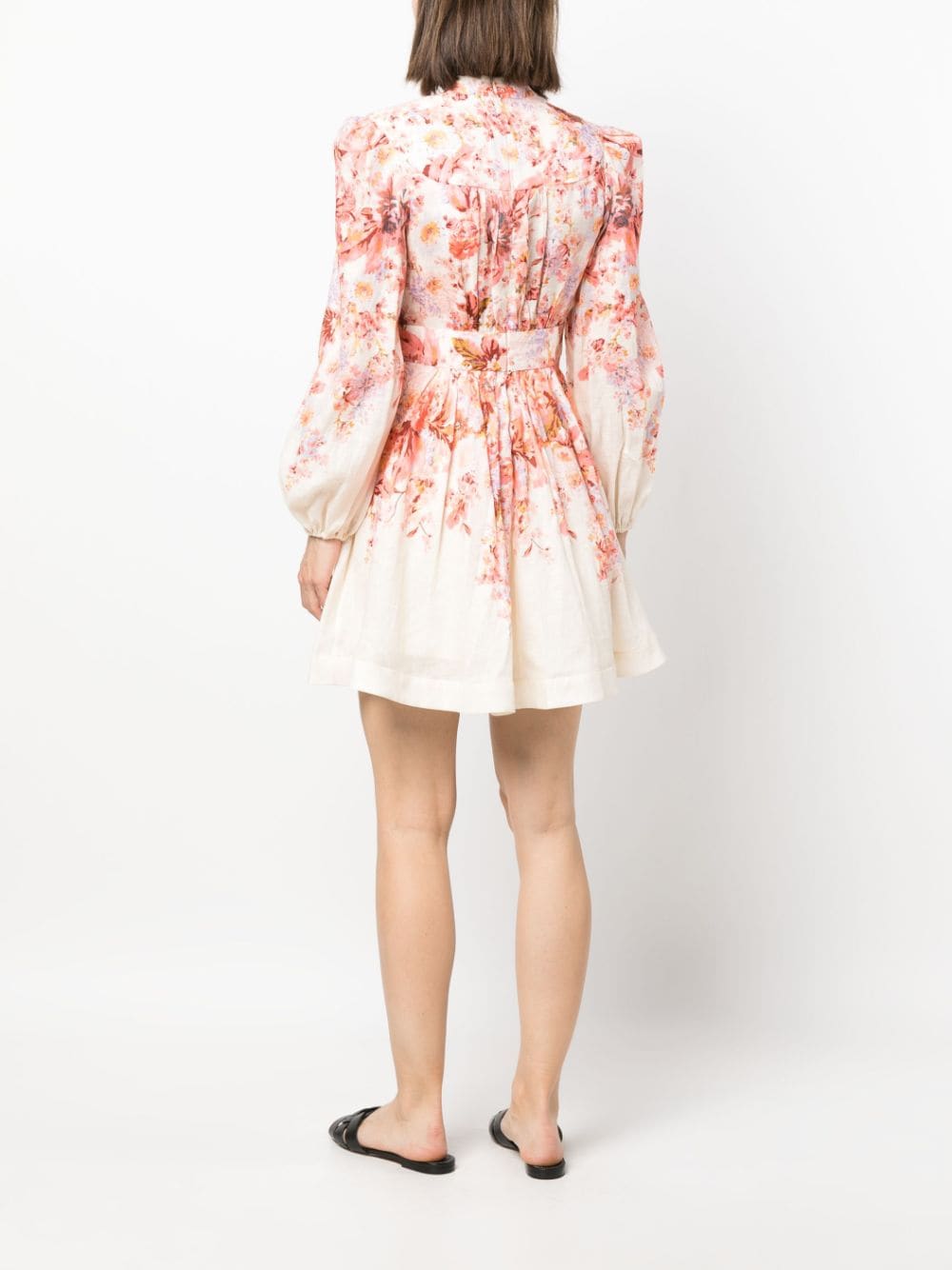 Zimmermann ZIMMERMANN- Floral Print Linen Mini Dress