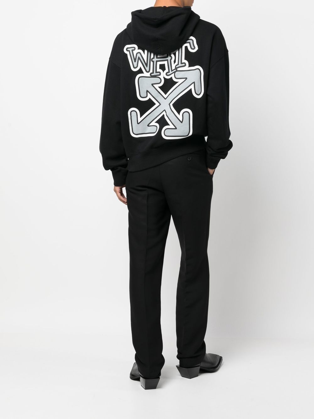 OFF-WHITE OFF-WHITE- Arrow Print Oversized Hoodie