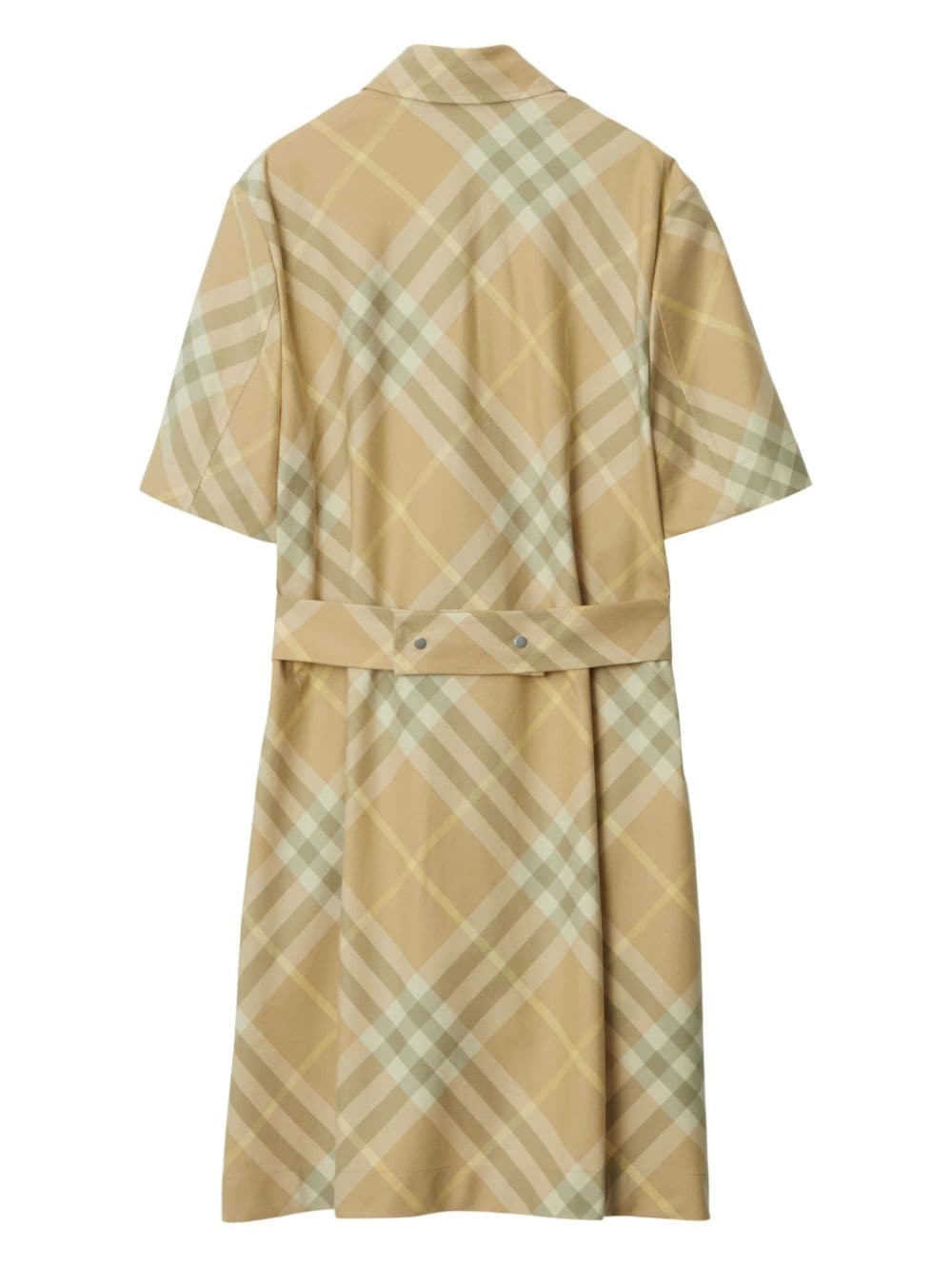 Burberry BURBERRY- Check Motif Cotton Shirt Dress