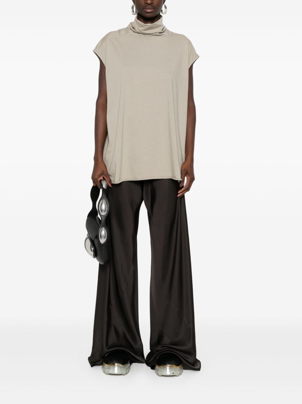 Rick Owens Drkshdw RICK OWENS DRKSHDW- High-neck Top