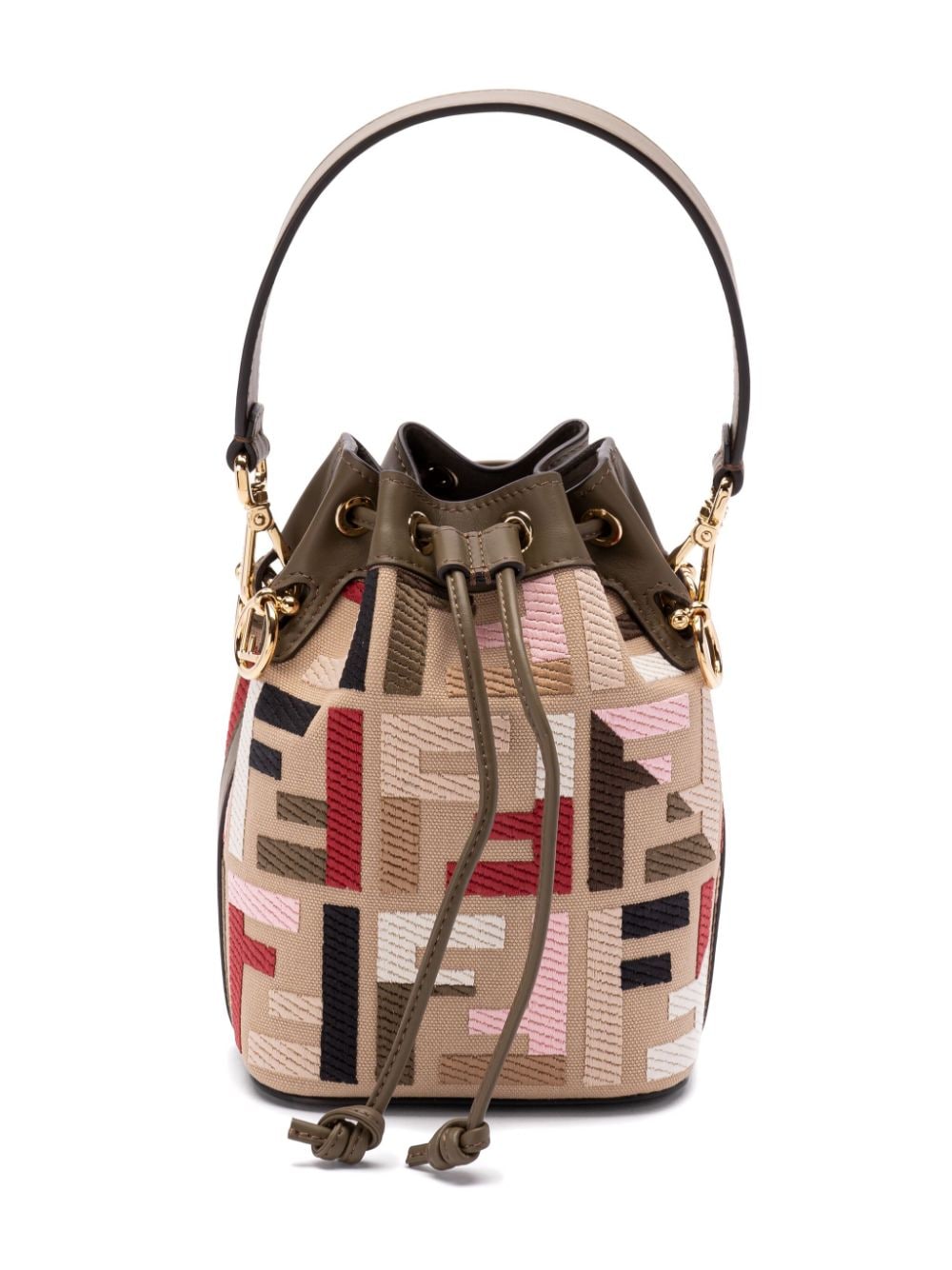 FENDI FENDI- Mon Tresor Mini Leather Bucket Bag