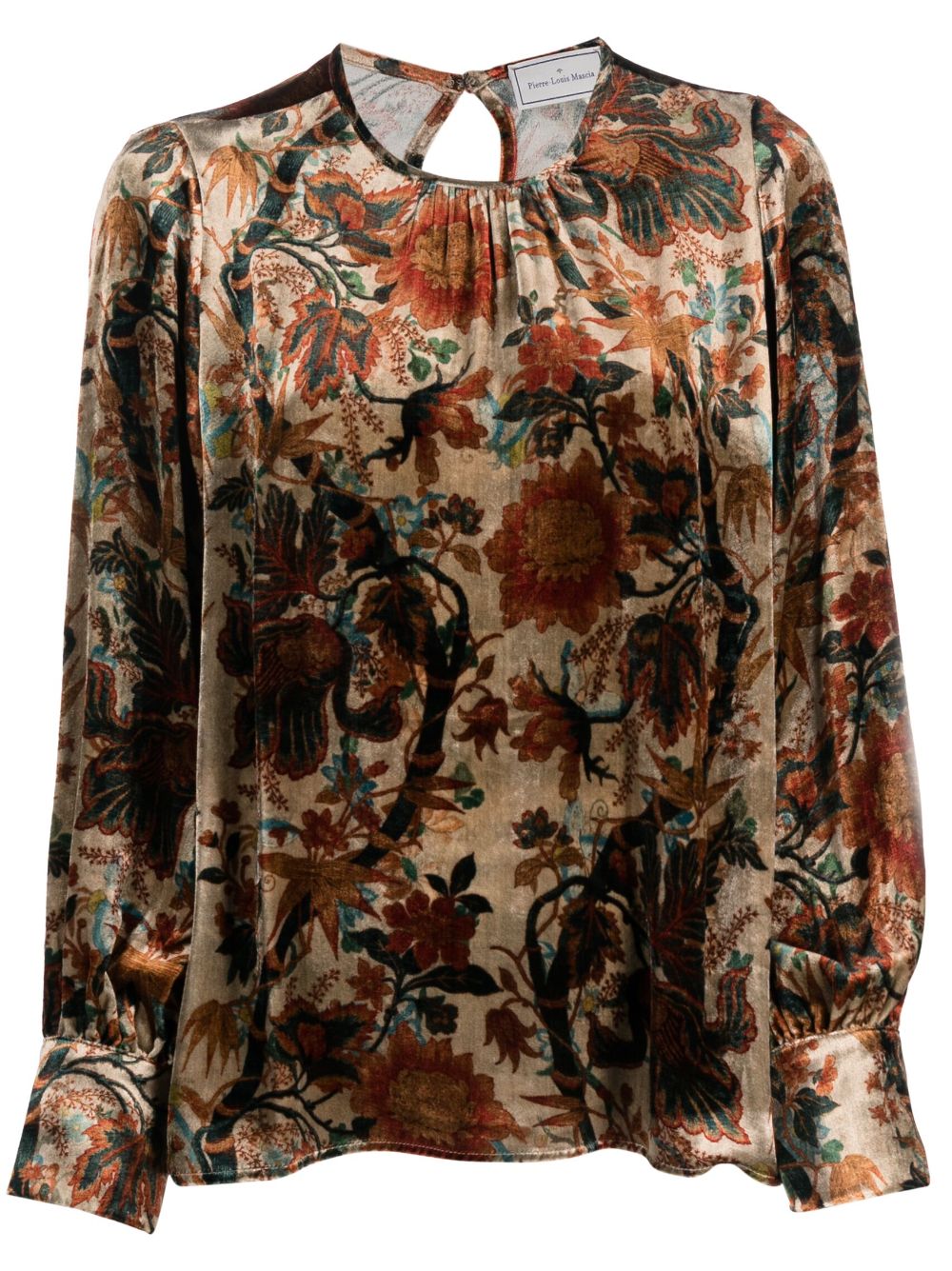 Pierre-Louis Mascia PIERRE-LOUIS MASCIA- Printed Silk Blend Blouse