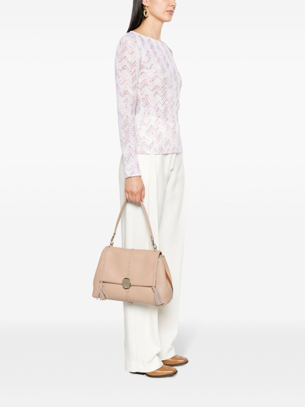 Chloé CHLOÉ- Penelope Leather Shoulder Bag