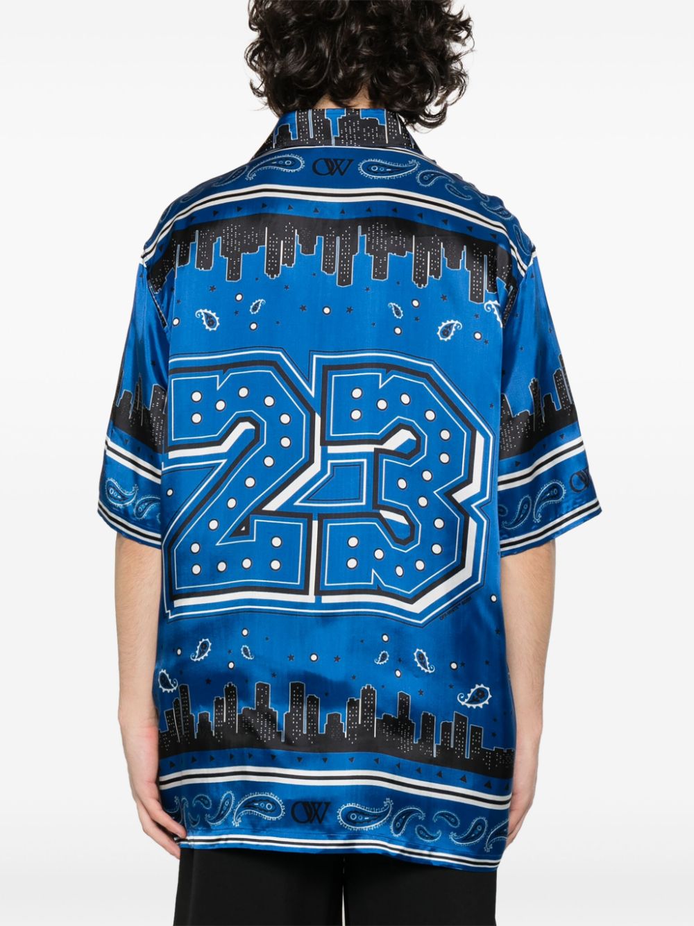 OFF-WHITE OFF-WHITE- Bandana Print Bowling Shirt