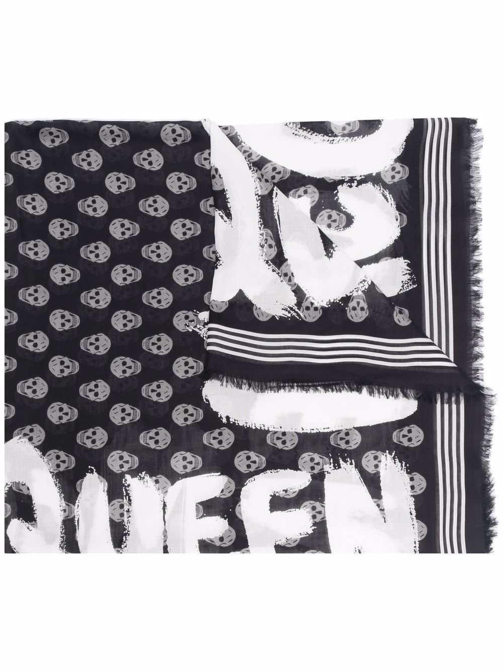 Alexander McQueen ALEXANDER MCQUEEN- Graffiti Scarf