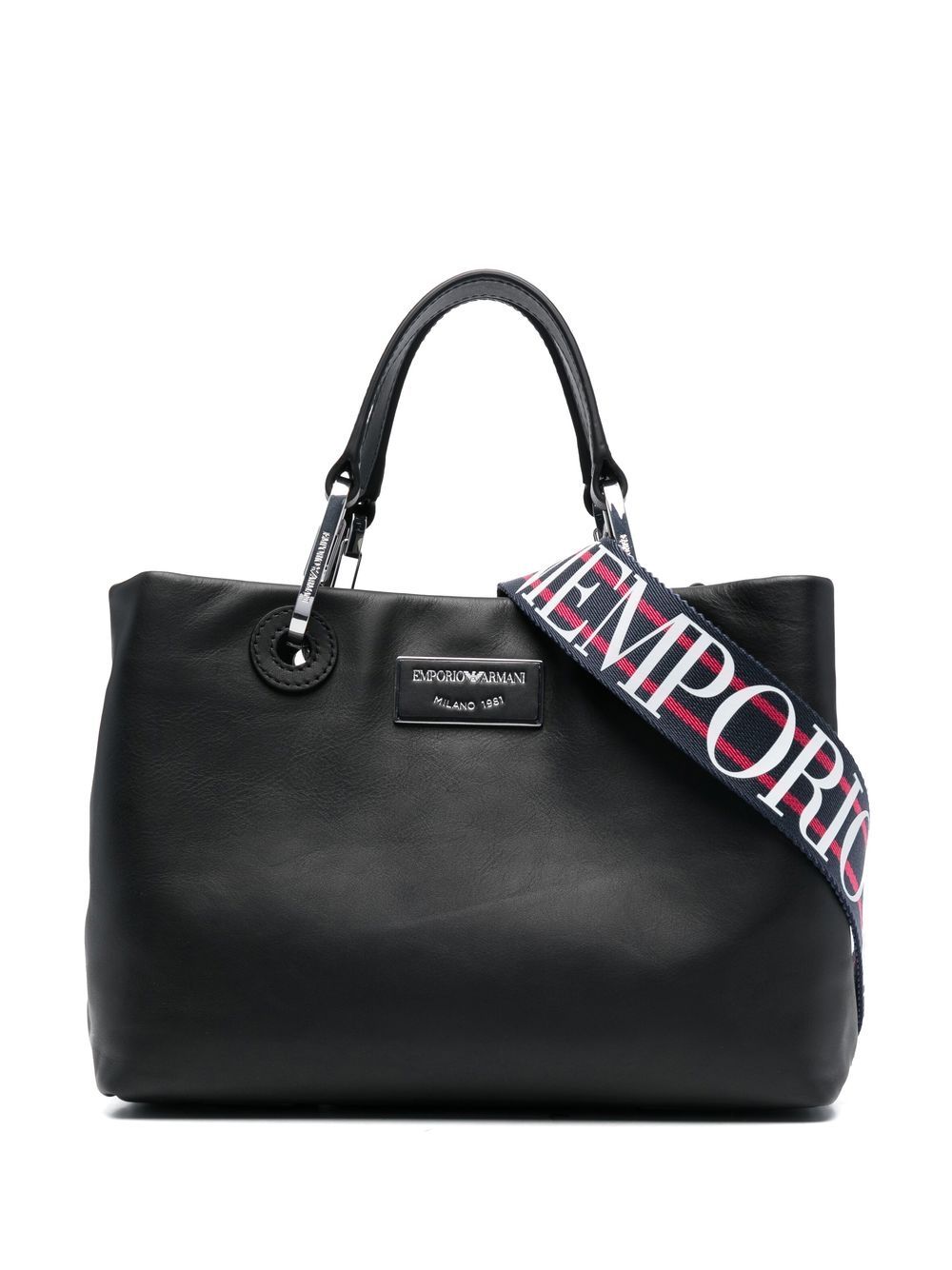 Emporio Armani EMPORIO ARMANI- Small Leather Tote Bag