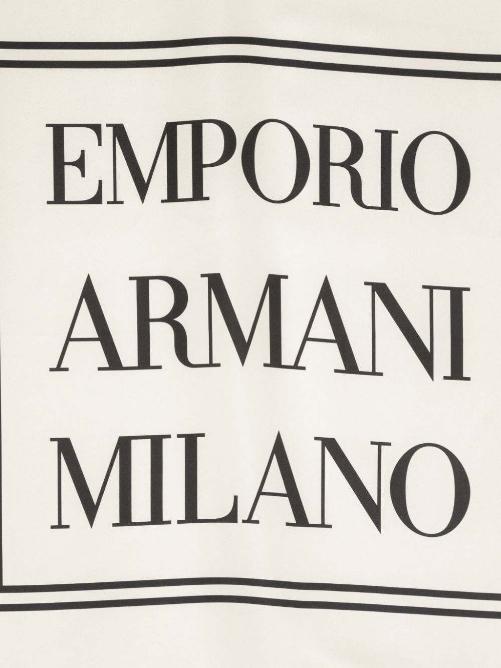 Emporio Armani EMPORIO ARMANI- Logo Silk Foulard