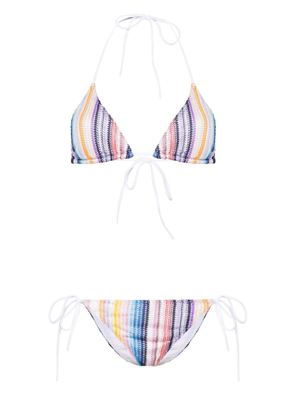 Missoni Beachwear MISSONI BEACHWEAR- Striped Triangle Bikini Set