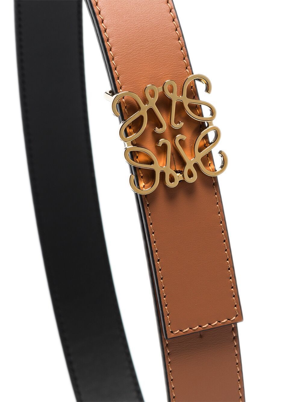 Loewe LOEWE- Anagram Reversible Leather Belt