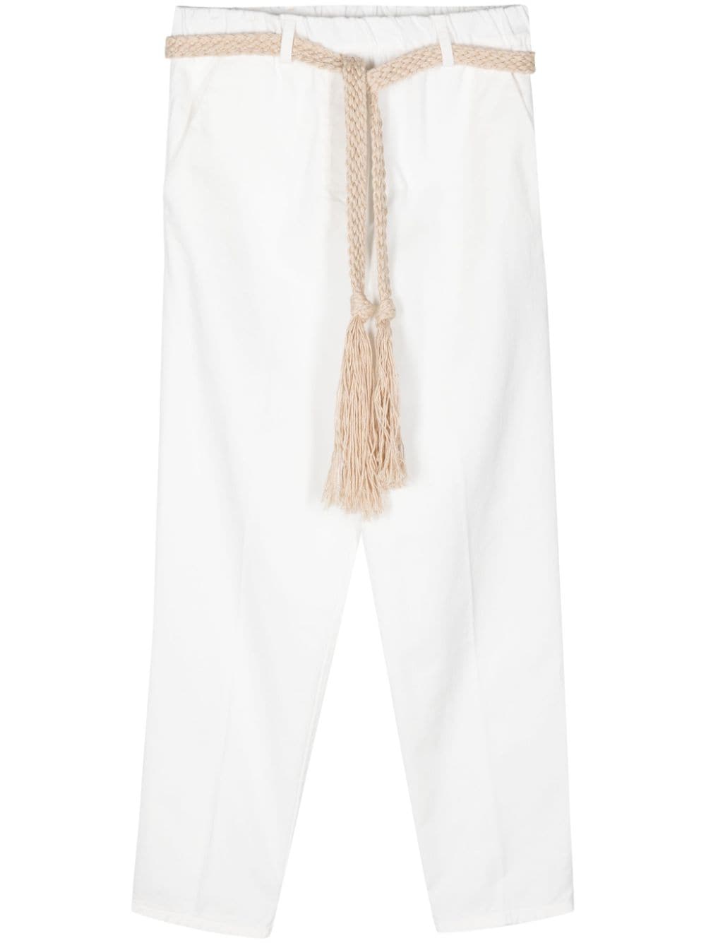 Alysi ALYSI- Cotton Cropped Trousers