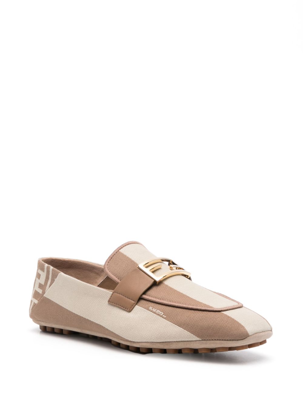 FENDI FENDI- Baguette Canvas Loafers