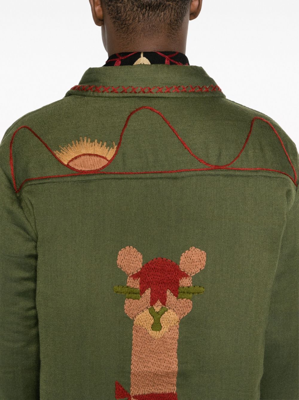 Baziszt BAZISZT- Safsaf Embroidered Shirt Jacket