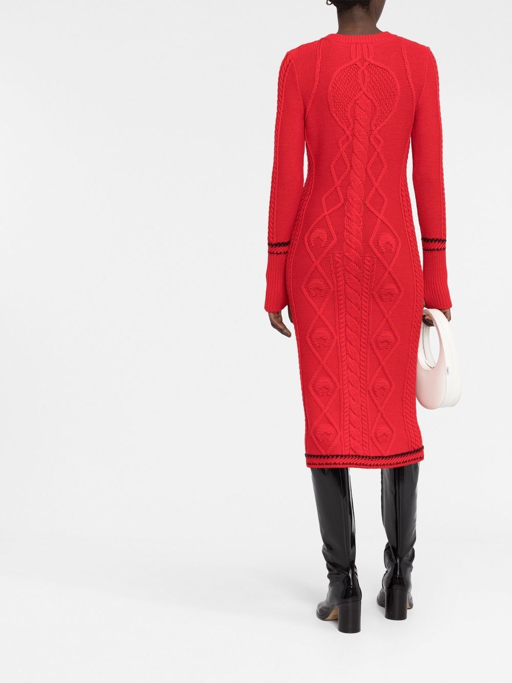 Marine Serre MARINE SERRE- Long Cable Knit Dress