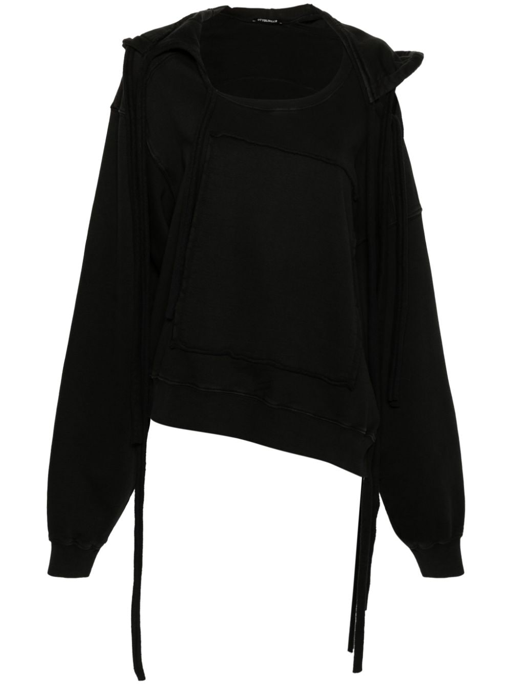 Ottolinger OTTOLINGER- Deconstructed Cotton Hoodie