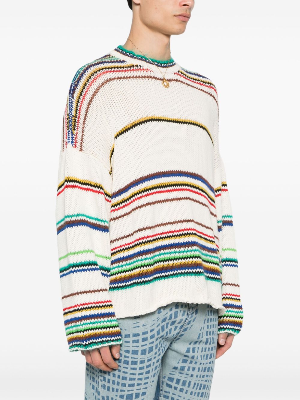 Loewe Paula's Ibiza LOEWE PAULA'S IBIZA- Striped Cotton Blend Jumper