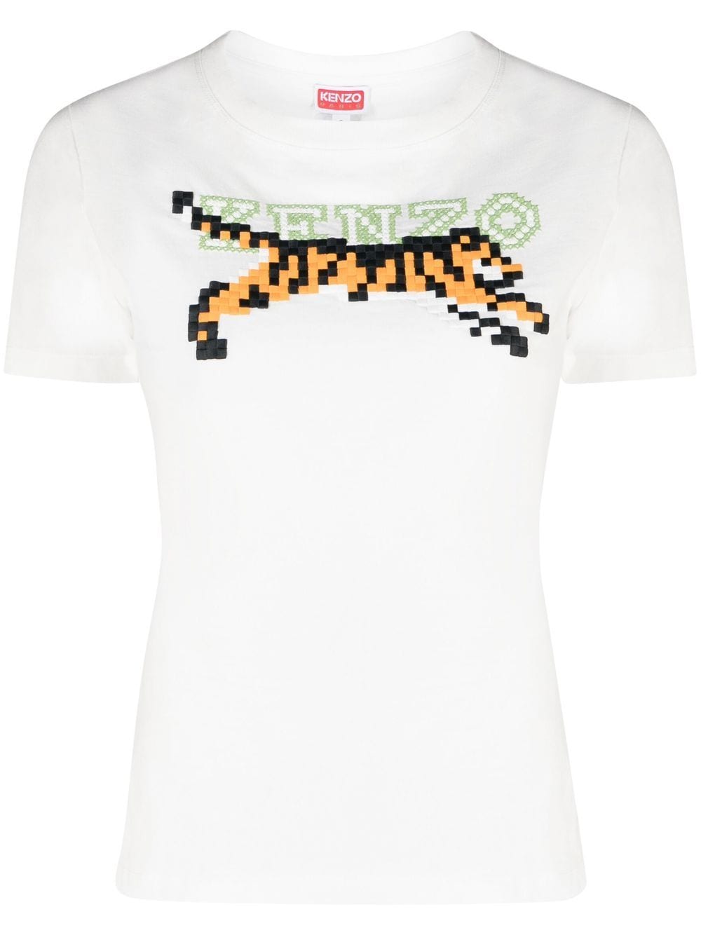 Kenzo KENZO- Kenzo Pixel Cotton T-shirt