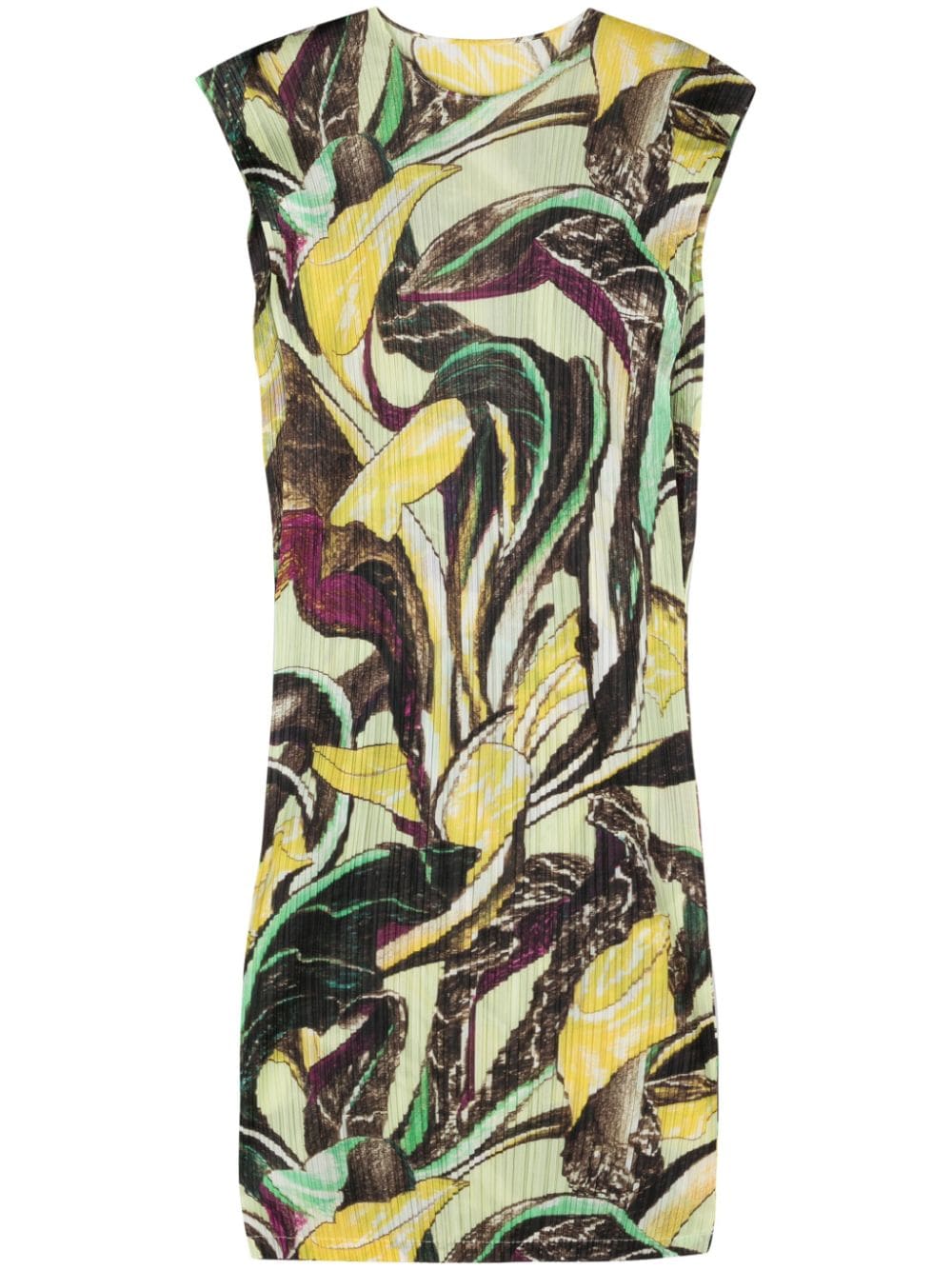 Pleats Please Issey Miyake PLEATS PLEASE ISSEY MIYAKE- Printed Pleated Midi Dress