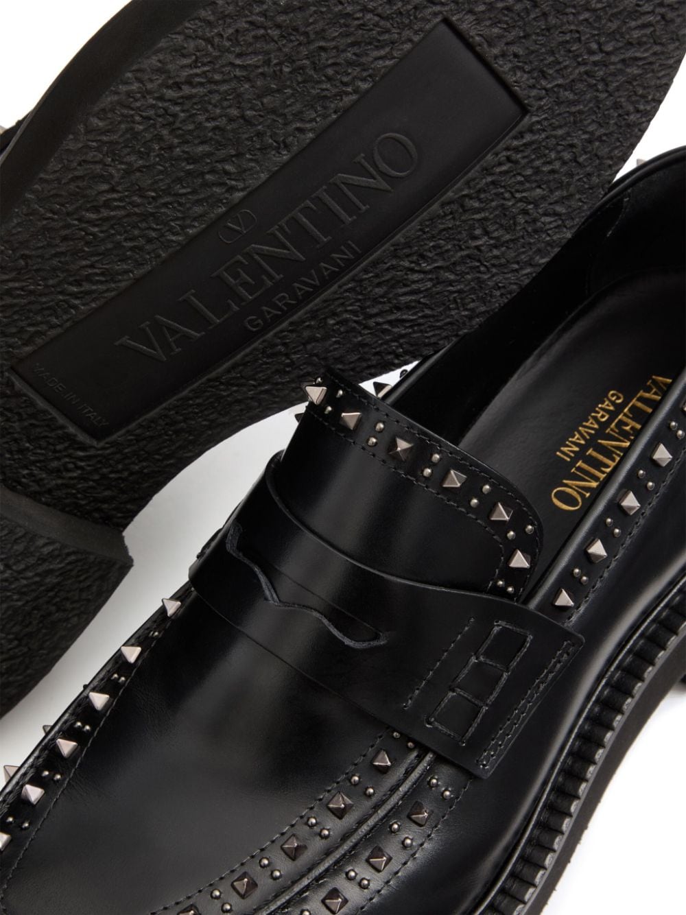 VALENTINO GARAVANI VALENTINO GARAVANI- Gentleglam Leather Loafers