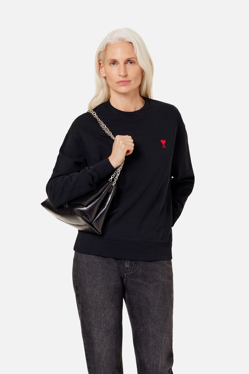 Ami Paris AMI PARIS- Ami De Coeur Cotton Sweatshirt