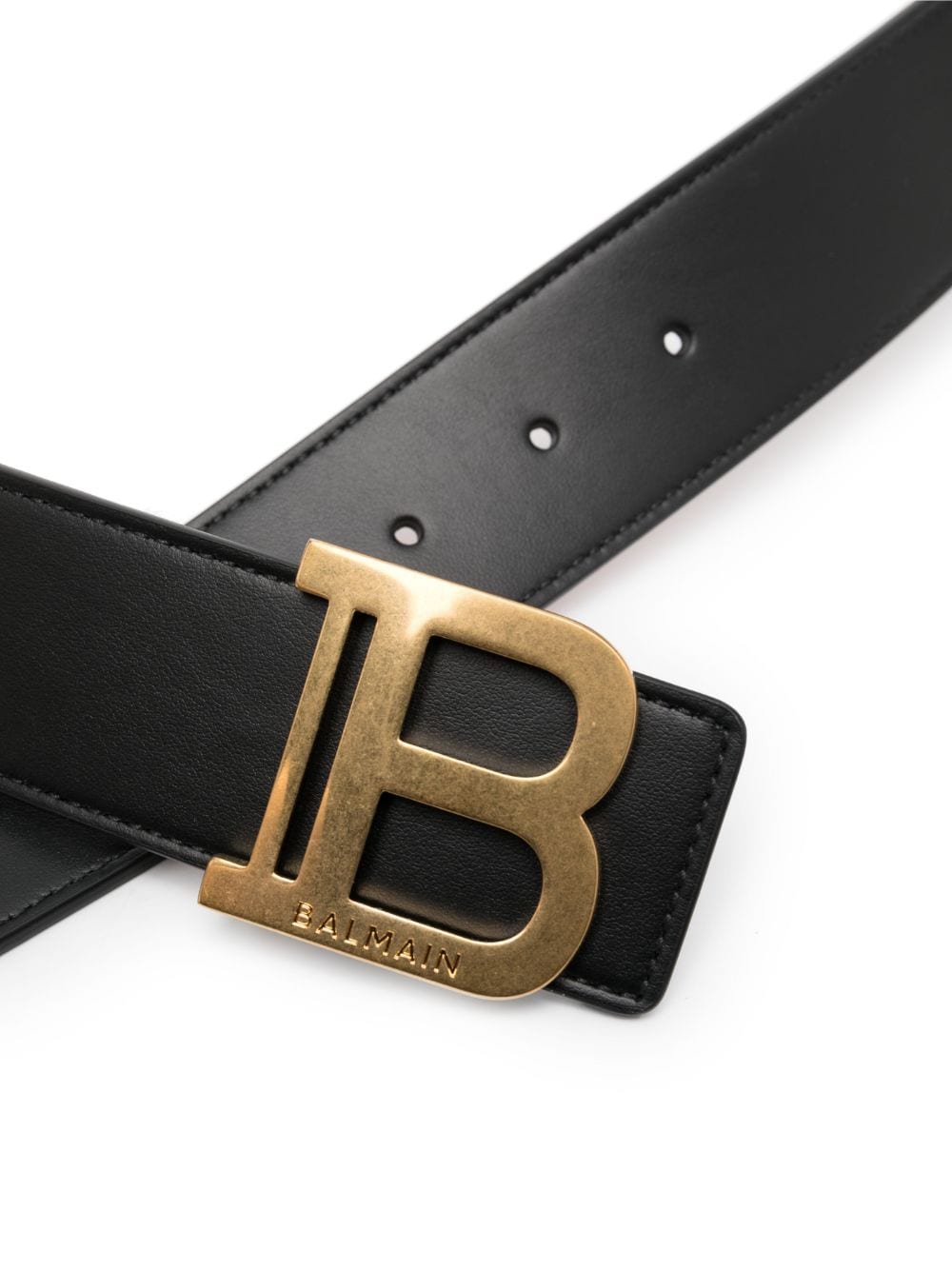 Balmain BALMAIN- B-belt Leather Belt