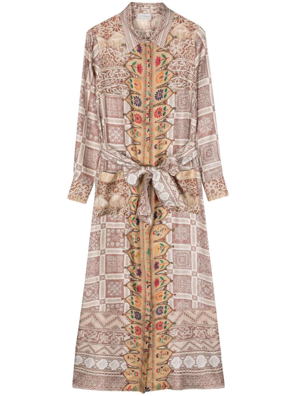 Pierre-Louis Mascia PIERRE-LOUIS MASCIA- Printed Silk Shirt Dress