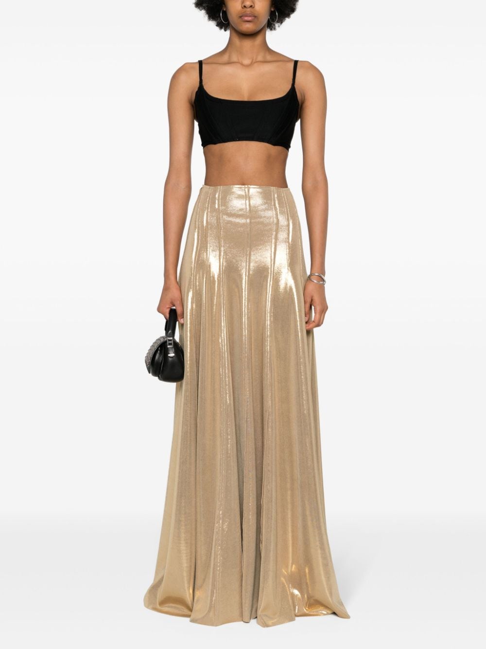 Norma Kamali NORMA KAMALI- High-waisted Maxi Skirt