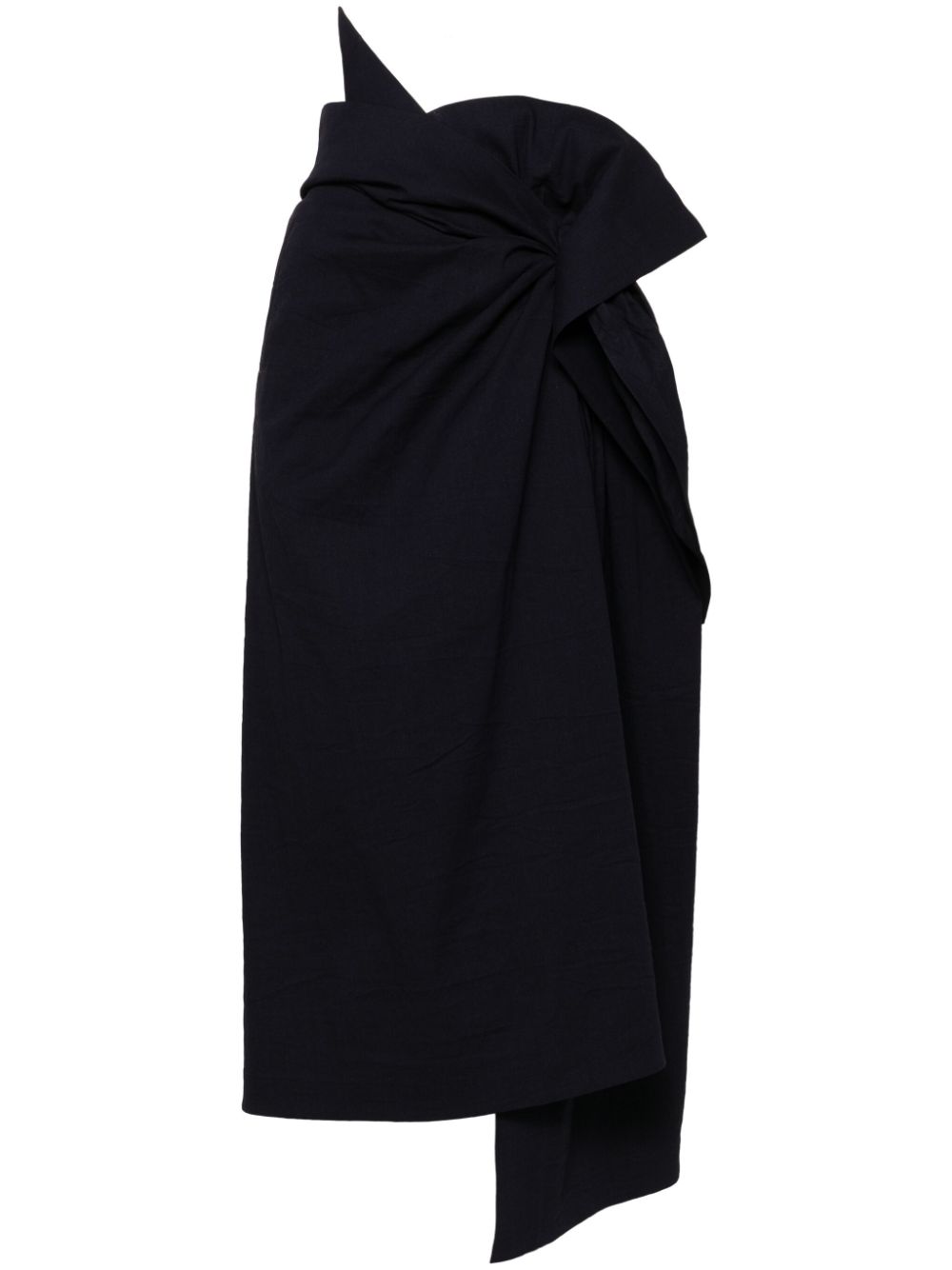 Issey Miyake ISSEY MIYAKE- Asymmetric Midi Skirt