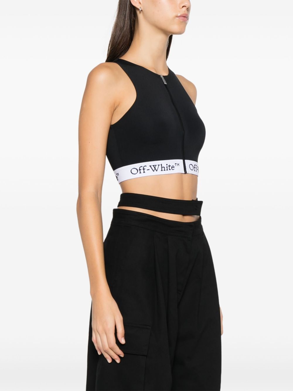 OFF-WHITE OFF-WHITE- Logo Sleeveless Top