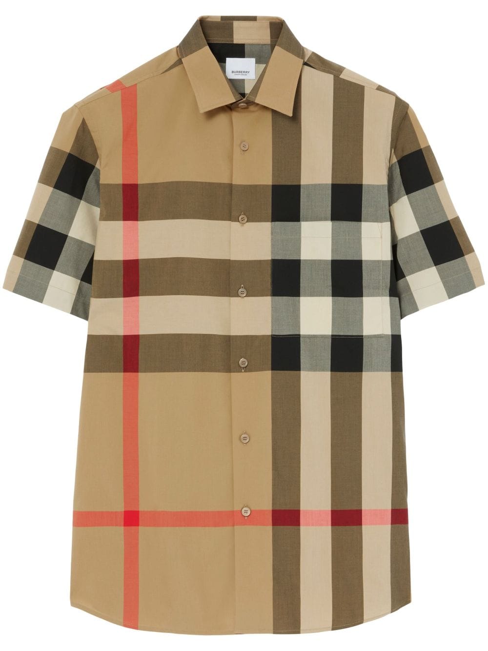 Burberry BURBERRY- Check Motif Cotton Shirt