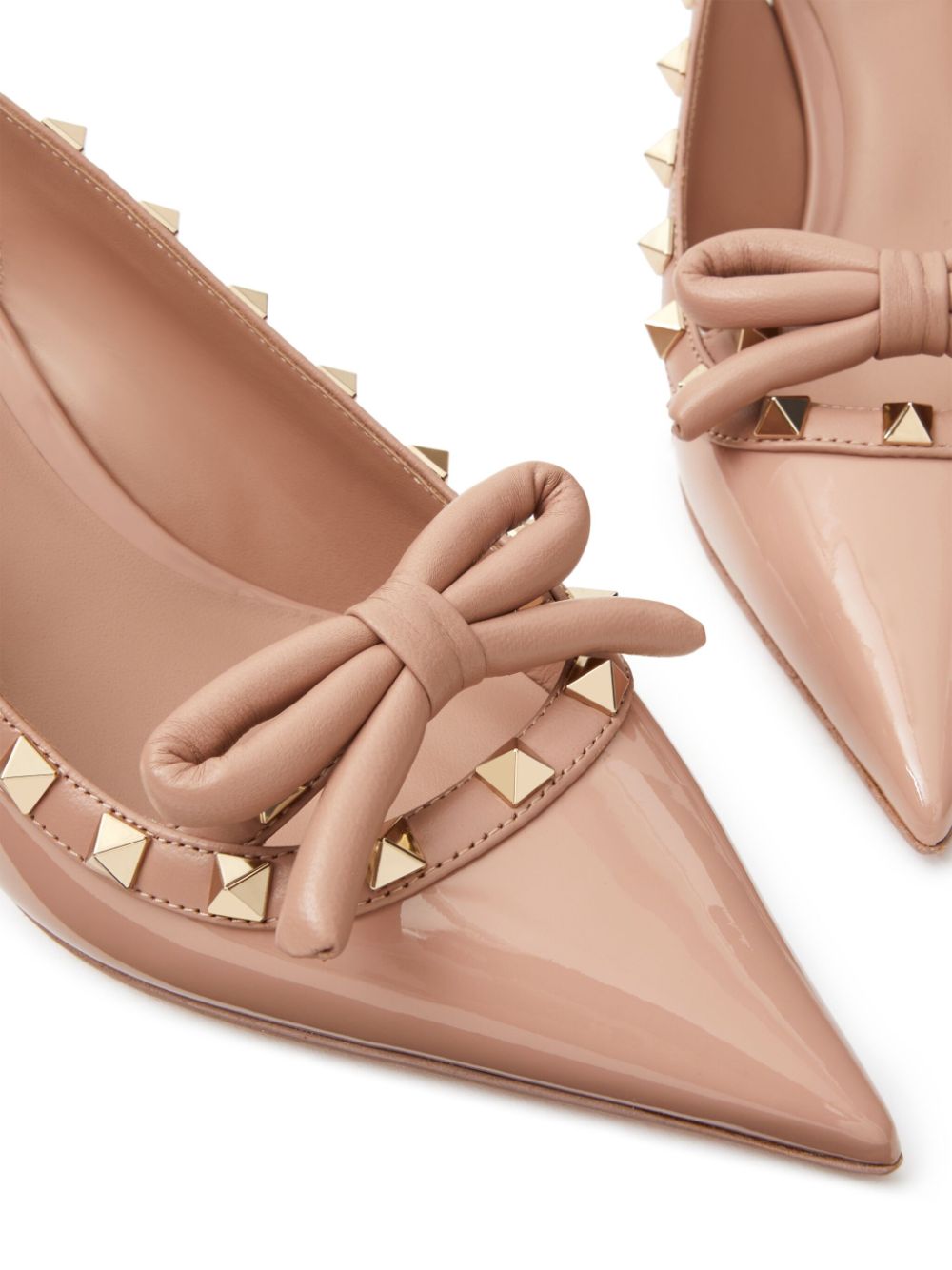 VALENTINO GARAVANI VALENTINO GARAVANI- Rockstud Bow Leather Pumps