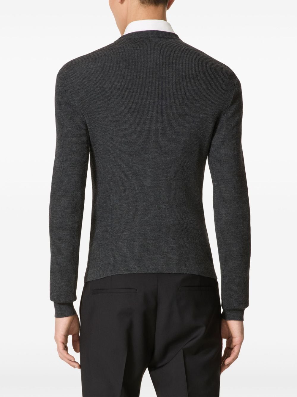 Valentino VALENTINO- Logo Wool Crewneck Sweater