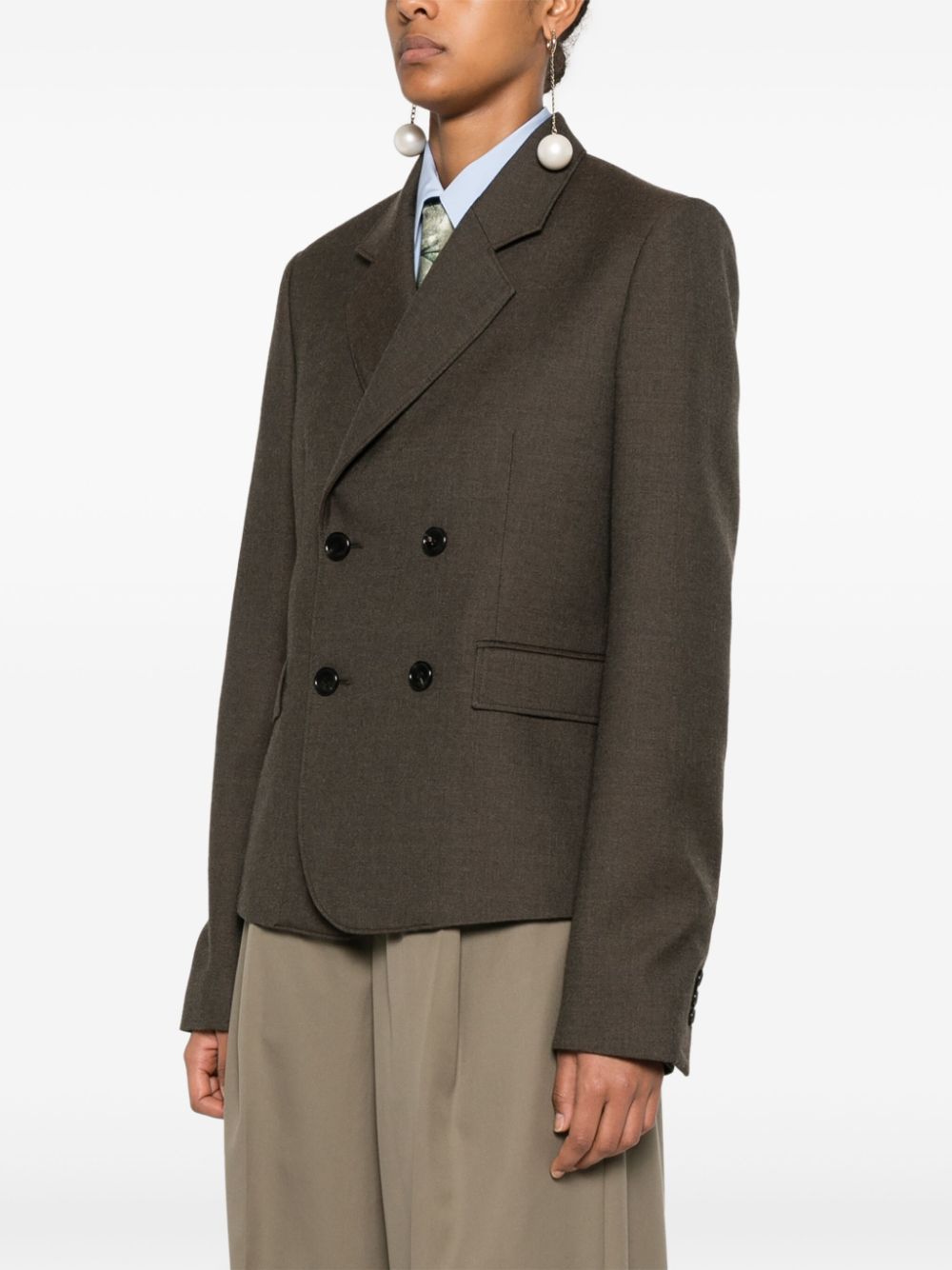 Loewe LOEWE- Wool Double-breasted Jacket