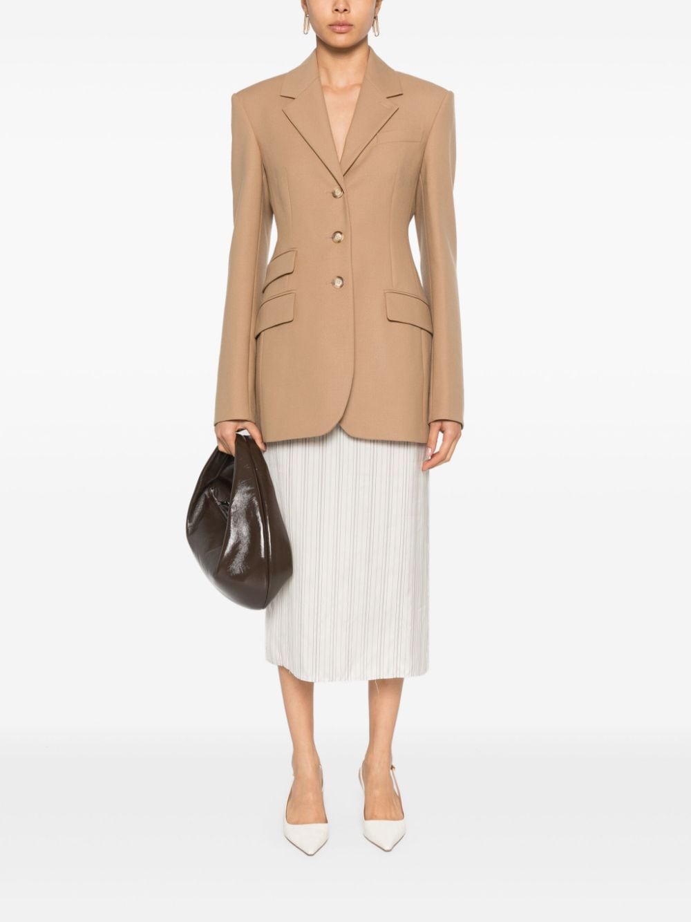 Sportmax SPORTMAX- Wool Single-breasted Jacket