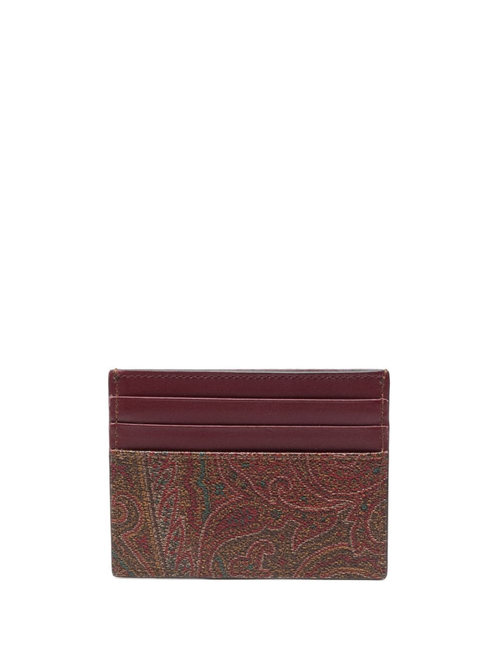 Etro ETRO- Paisley Embroidered Logo Card Case