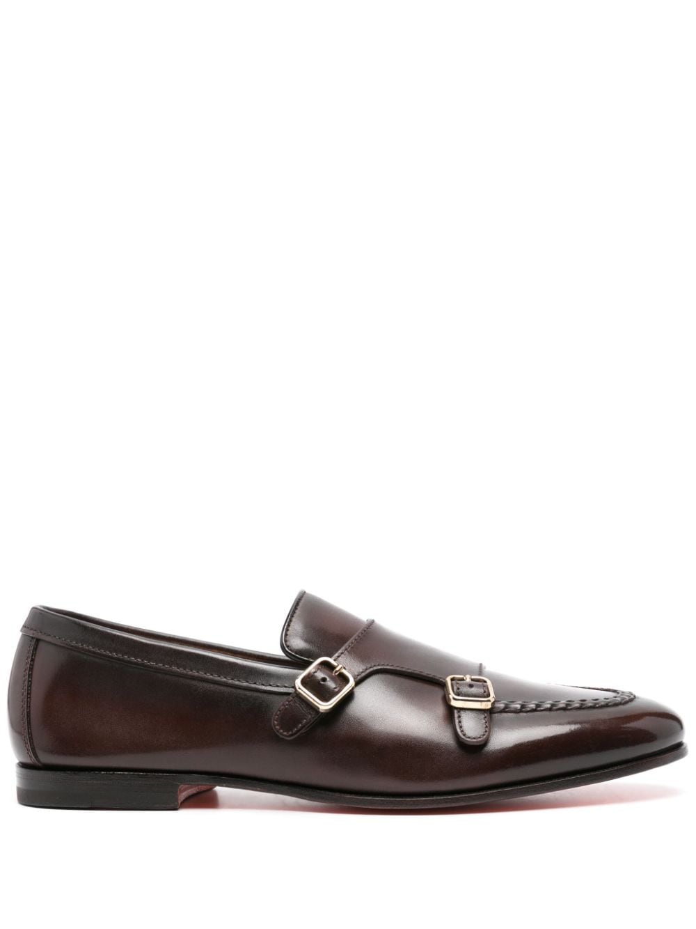 Santoni SANTONI- Leather Mocassin