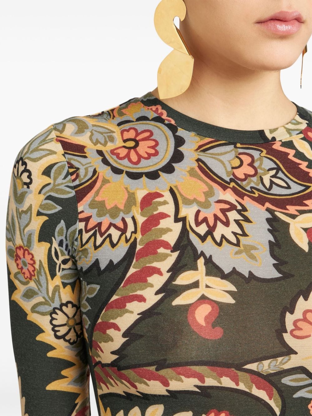 Etro ETRO- Printed Wool Sweater