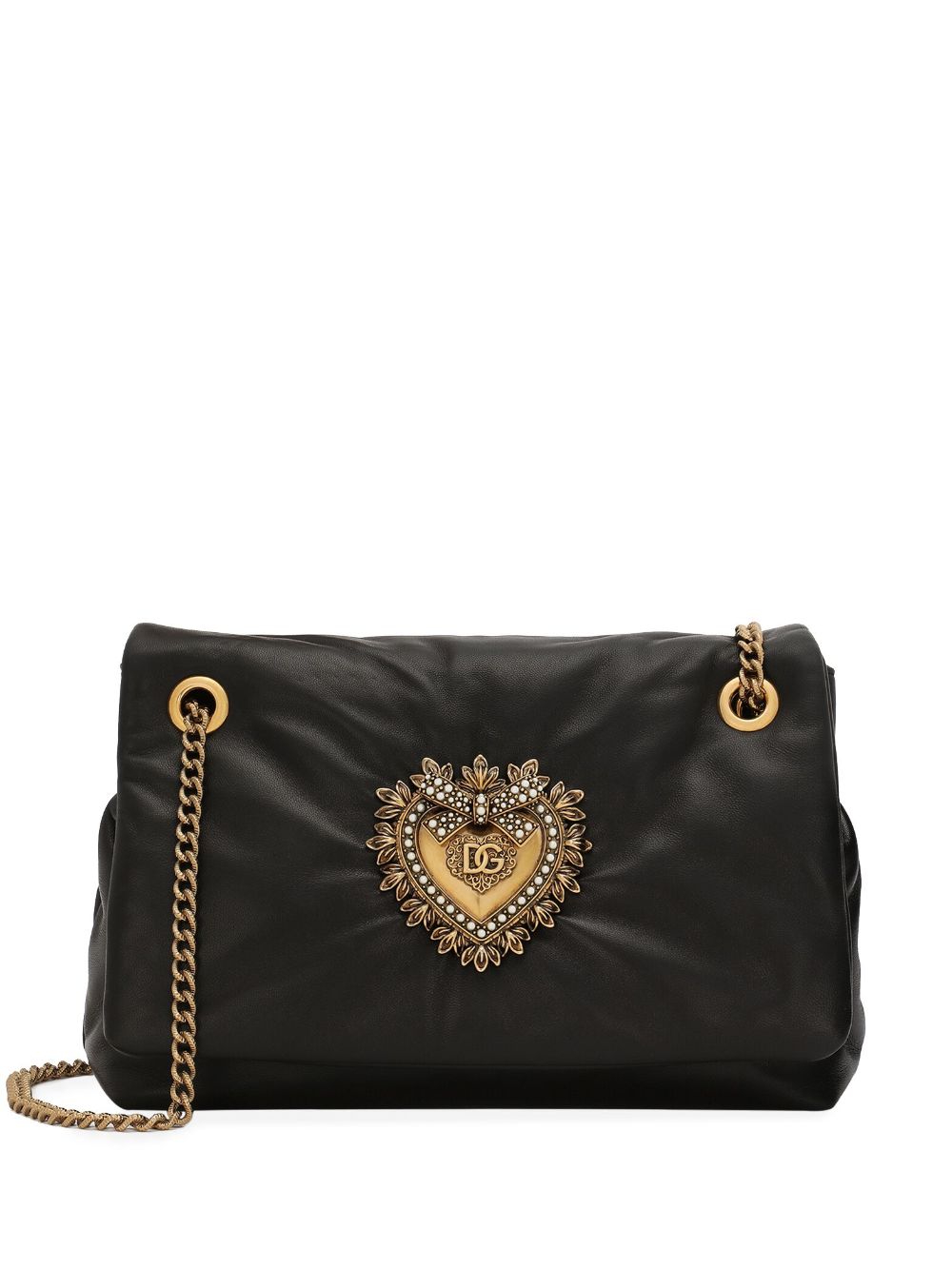 Dolce & Gabbana DOLCE & GABBANA- Devotion Leather Shoulder Bag