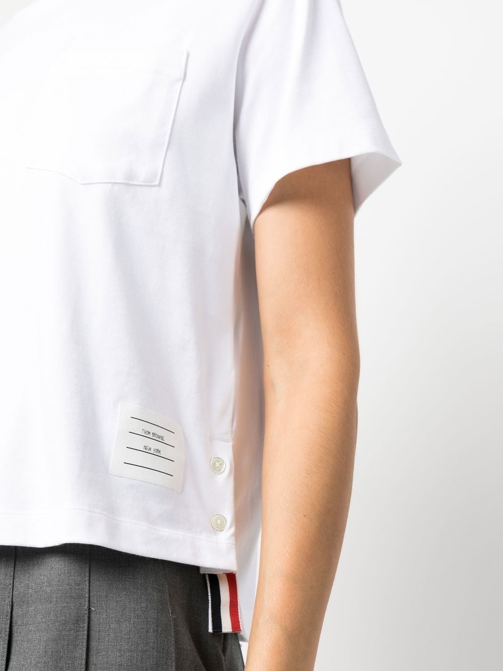 Thom Browne THOM BROWNE- Boxy Fit Cotton T-shirt