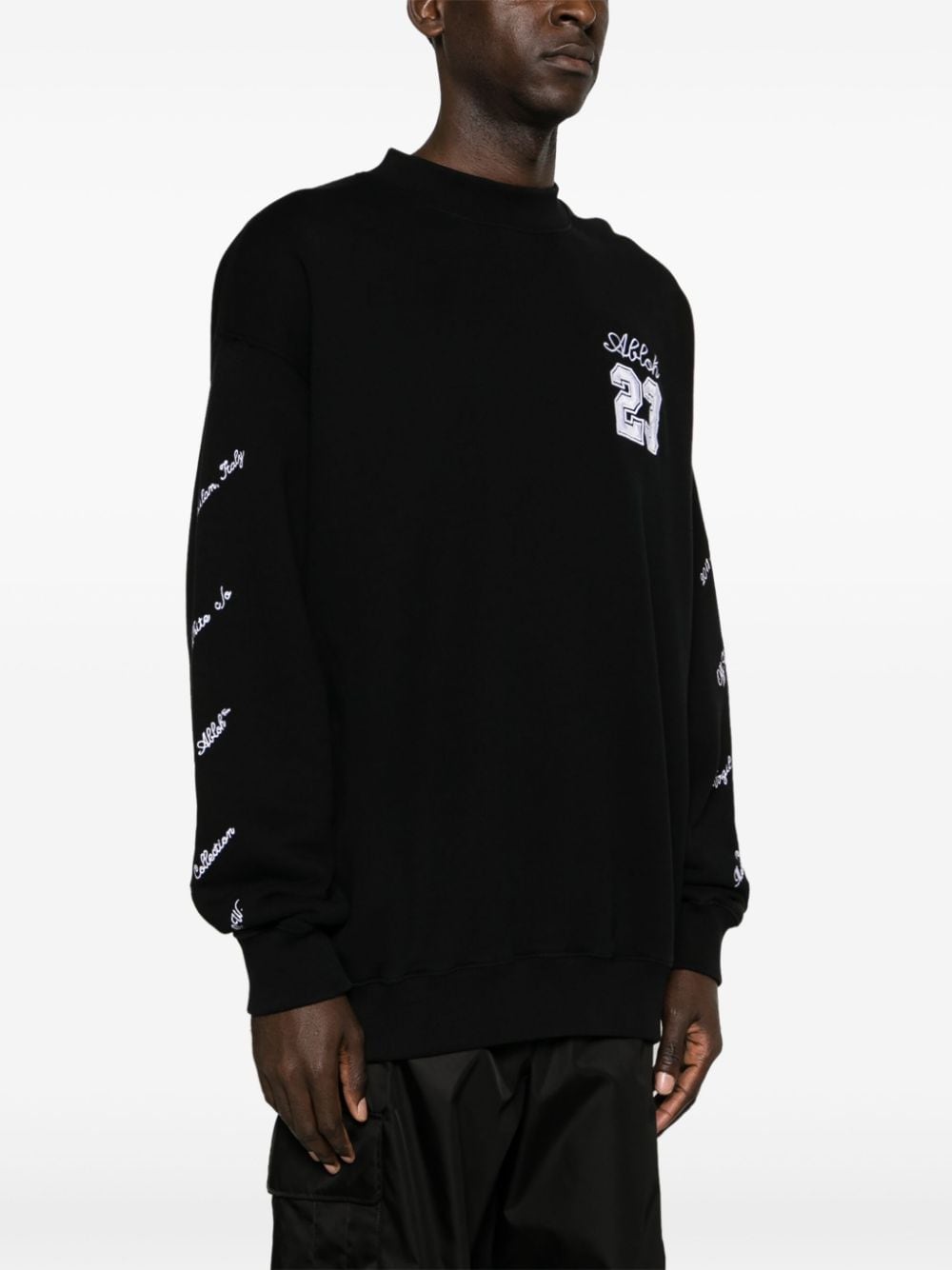 OFF-WHITE OFF-WHITE- Logo Cotton Sweatshirt