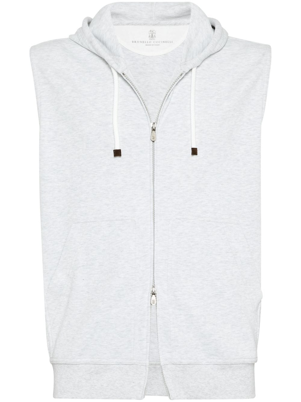 Brunello Cucinelli BRUNELLO CUCINELLI- Sleeveless Cotton Hoodie