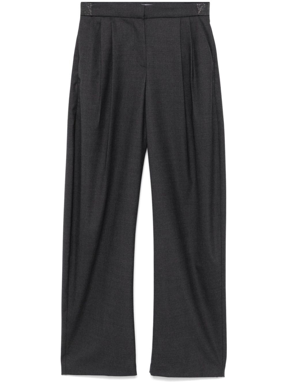 Brunello Cucinelli BRUNELLO CUCINELLI- Wool Wide-leg Trousers