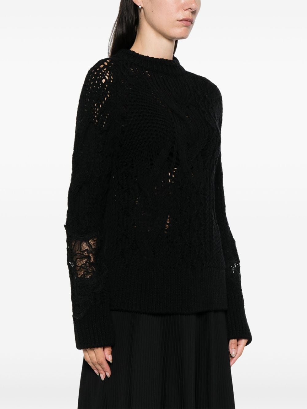 Ermanno Scervino ERMANNO SCERVINO- Embroidered Wool Sweater