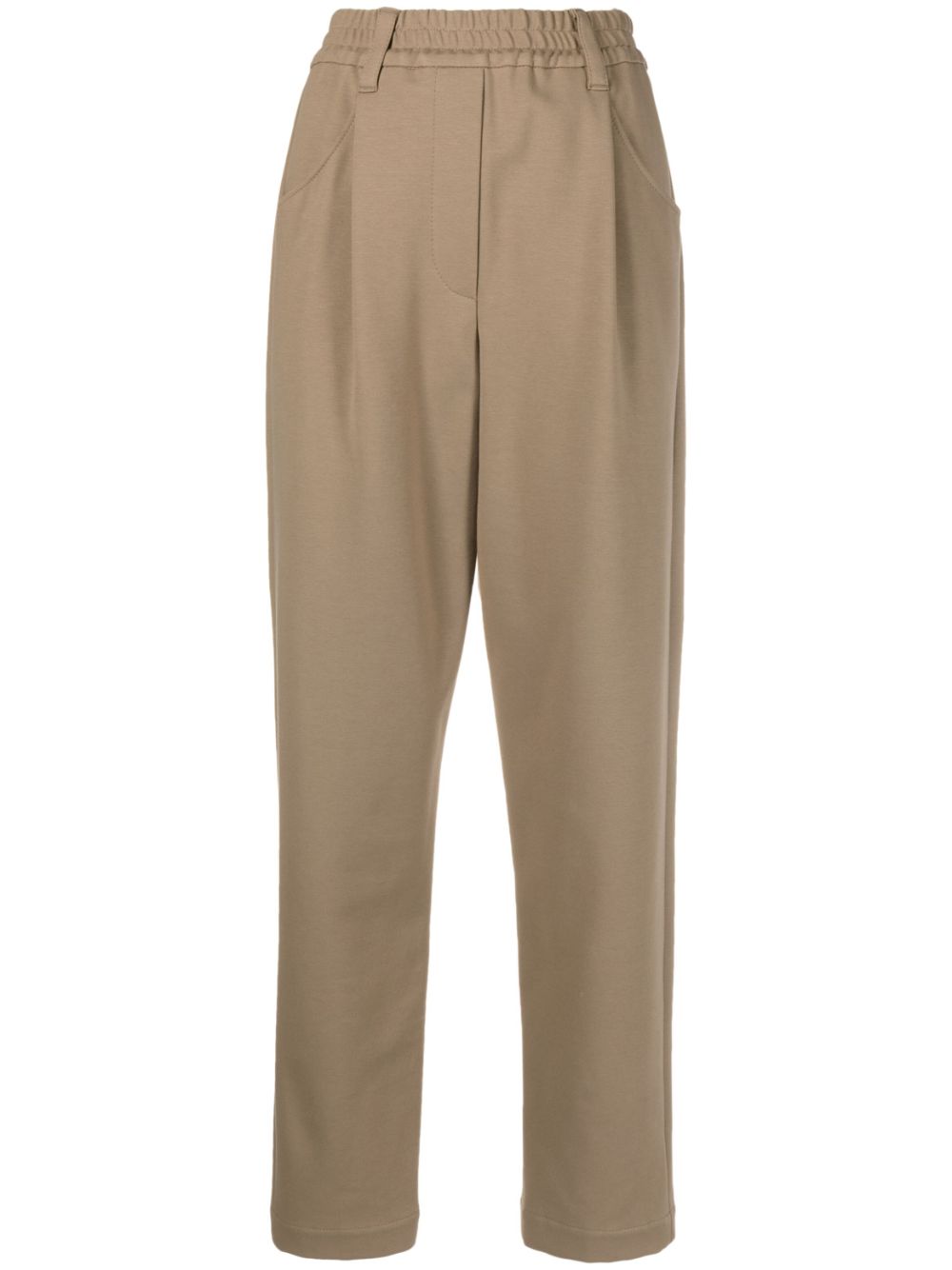 Brunello Cucinelli BRUNELLO CUCINELLI- Cotton Blend Drawstring Trousers