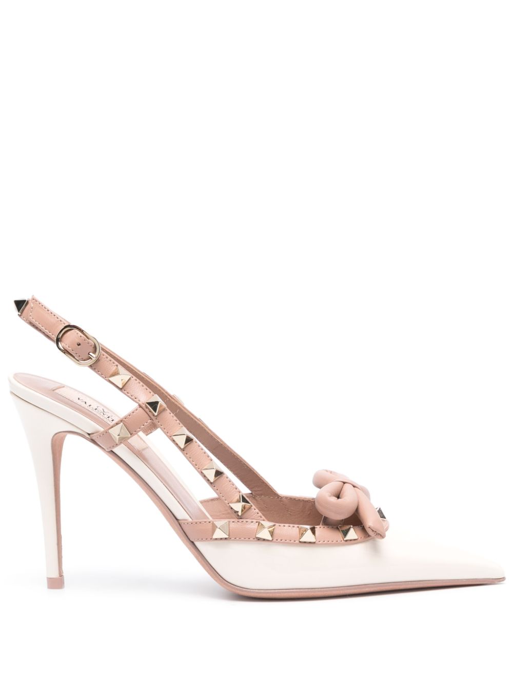 VALENTINO GARAVANI VALENTINO GARAVANI- Rockstud Bow Patent Leather Pumps